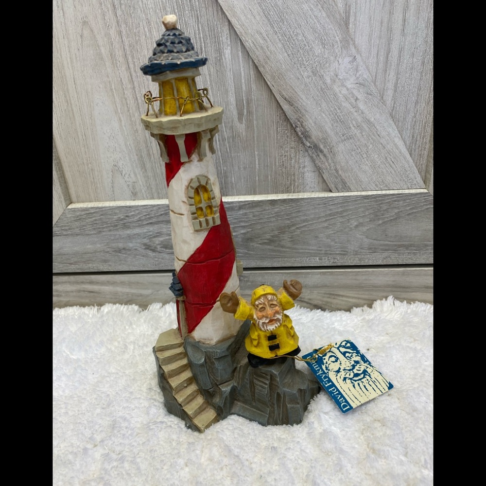 Vintage David Frykman "Lighthouse Guardian"1996. Retired & RARE